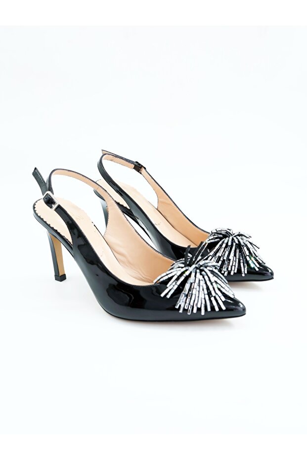Women's Genuine Leather Shoes Black Patent Leather