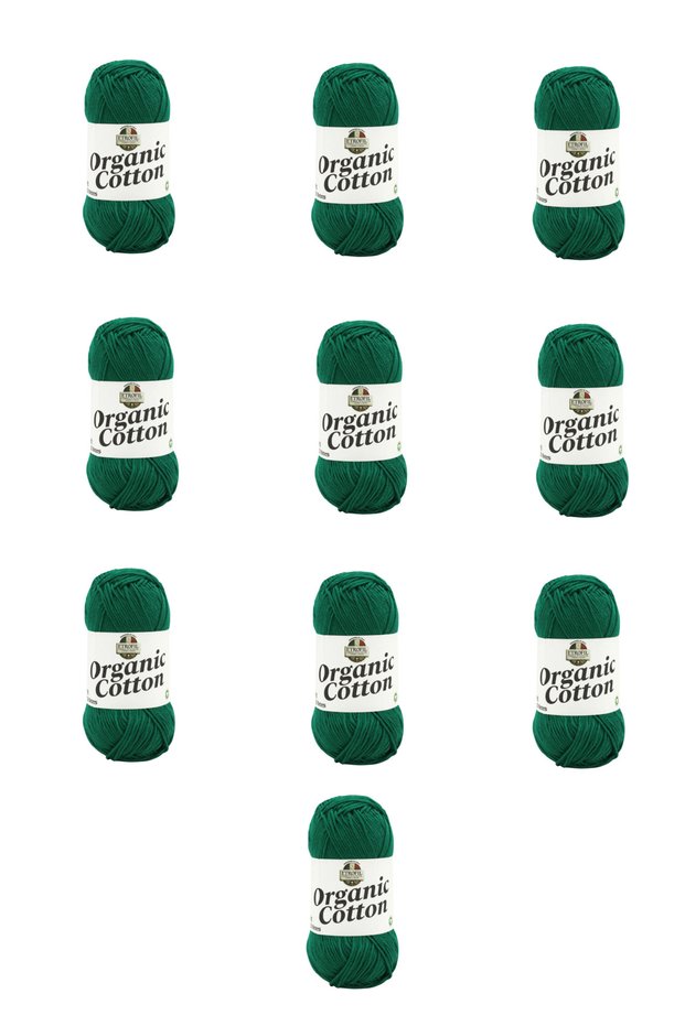 10 Pieces of Organic Cotton (74378) Fresh Yarn 100% Organic Cotton Amigurumi and Baby Knitting Yarn