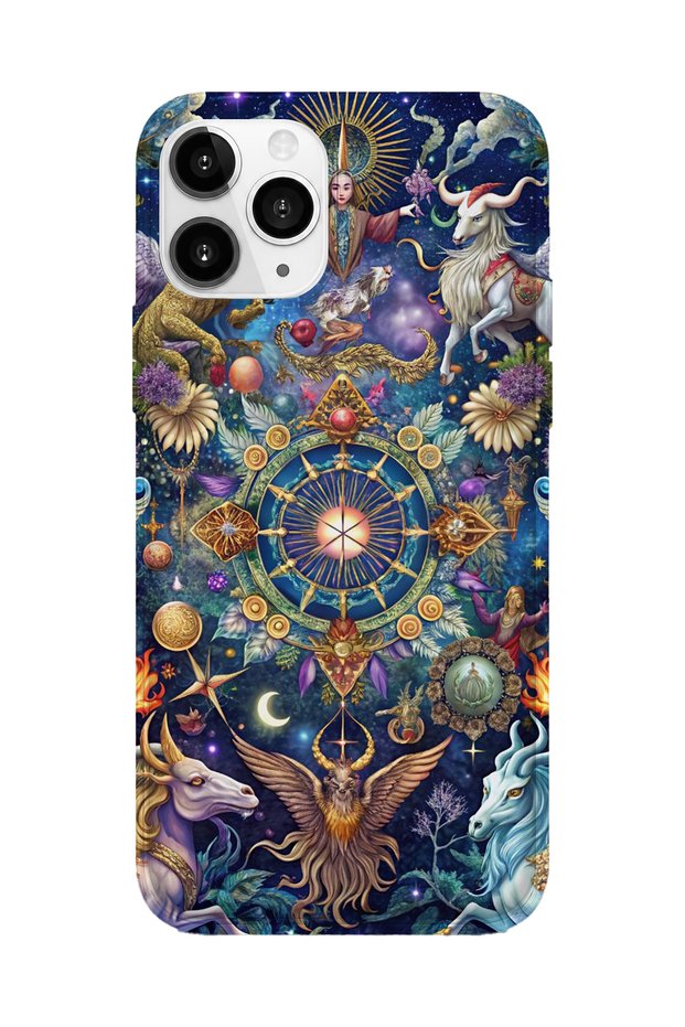 iPhone 11 Pro Compatible Printed Transparent Phone Case | Collection: Zodiacmuse Celestia