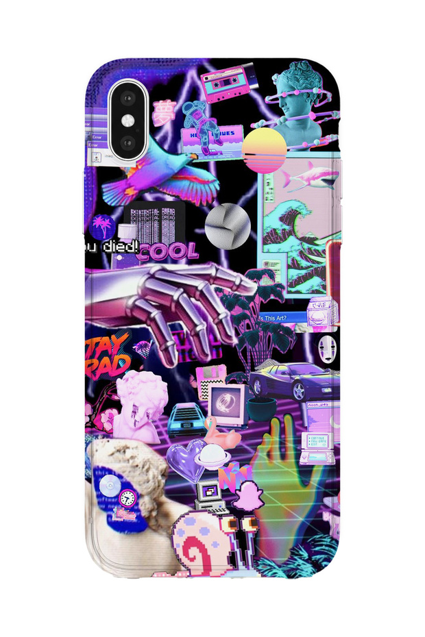 iPhone XS Max Compatible Printed Transparent Phone Case | Collection: Neondream District