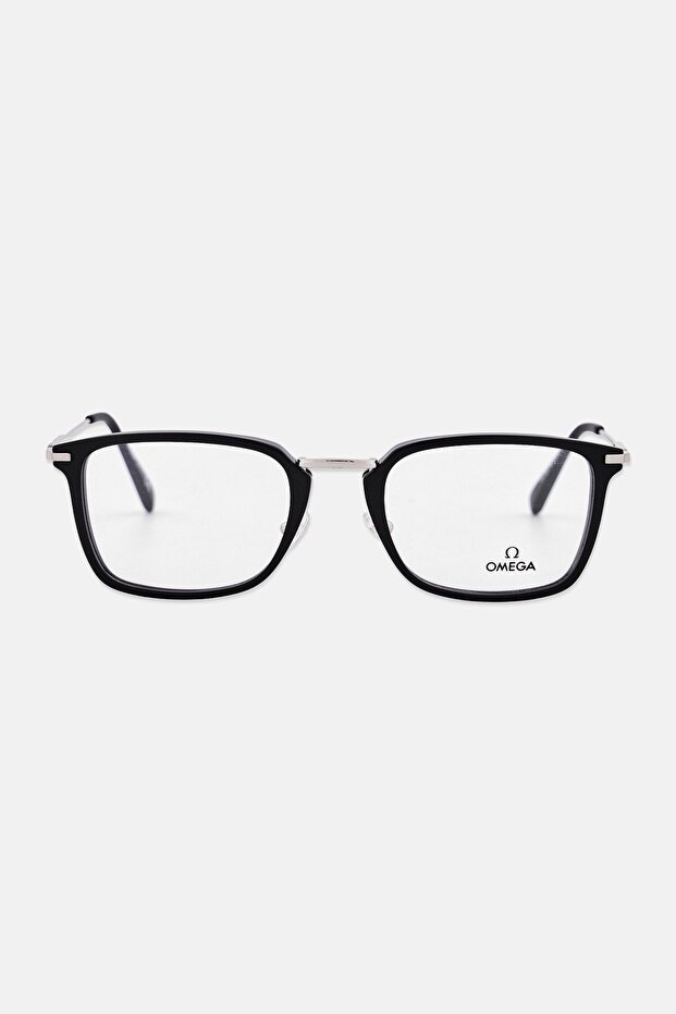 Men OM5025 Square Eyeglasses, Black