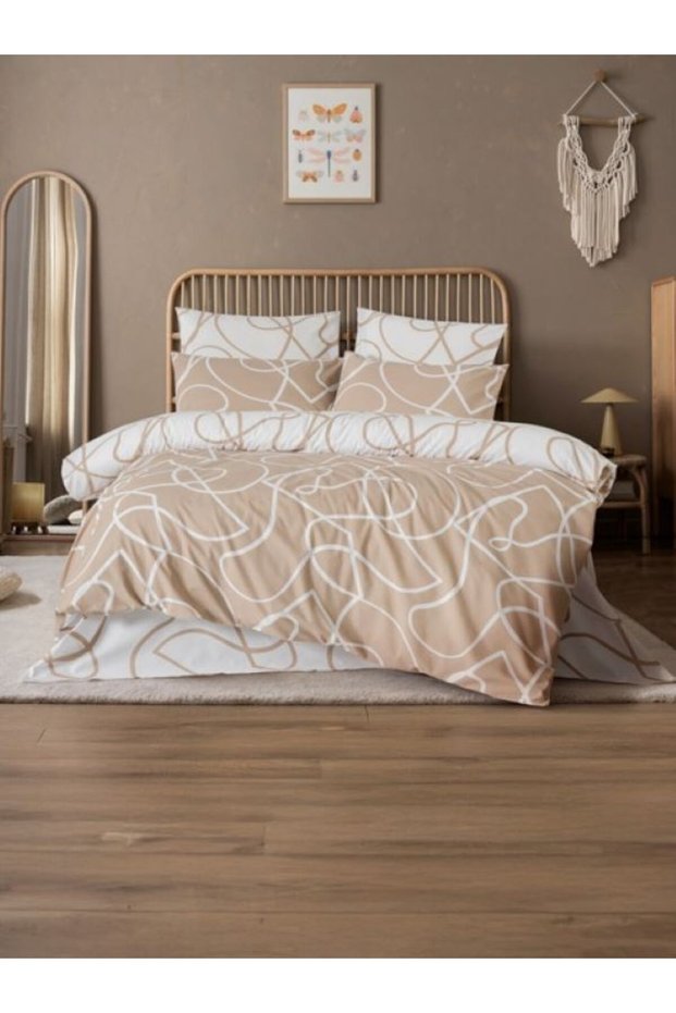 Mix Kapiçino Ranforce Ligt Double Duvet Cover Set