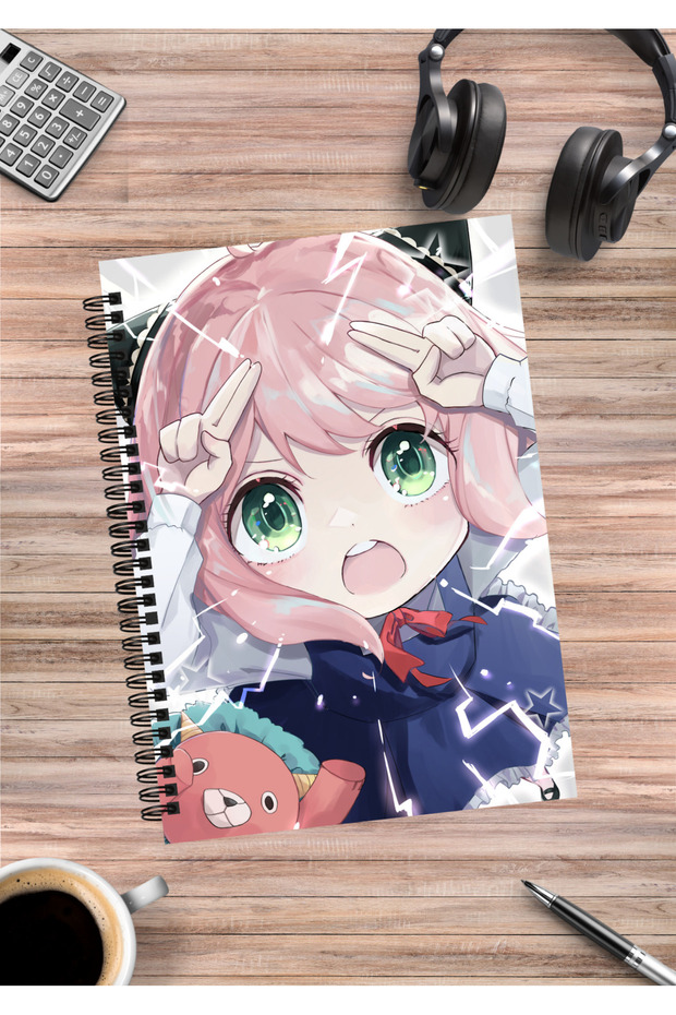 Spy X Family Anya Yor Loid Forger Anime Spiral Notebook A5 (50 Sheets)