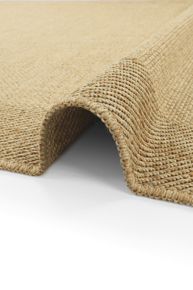 Delhi Beige Sisal Rug Woven Jute Look Non-Slip Modern Balcony Living Room Easy Clean Kitchen Rug
