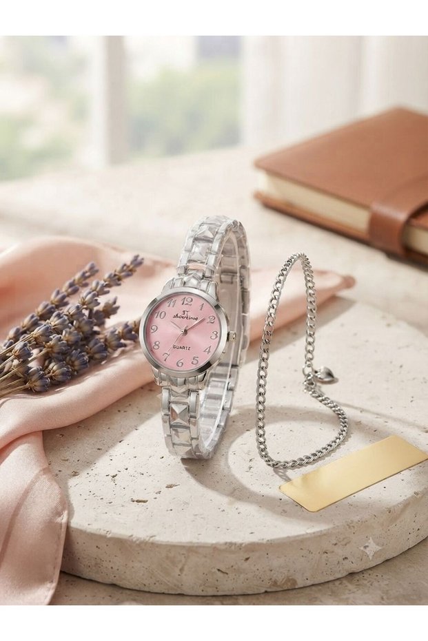 Women's Gold Steel Wristwatch with Bracelet Gift – Elegant Quartz Women's Watch | Stylish Casual & Classic Women's Clothing