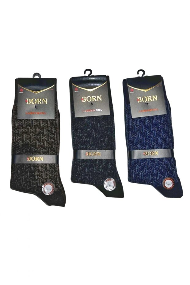 Born Men's Wool Socks (Lamswool) 3 Pieces