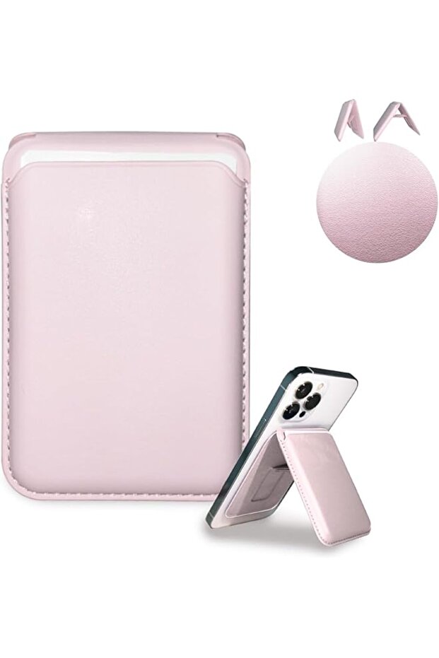 Magsafe Magnetic Card Package, Magsafe Wallet Pink, Multifunctional Mobile Phone Magnetic Card Package, for iPhone