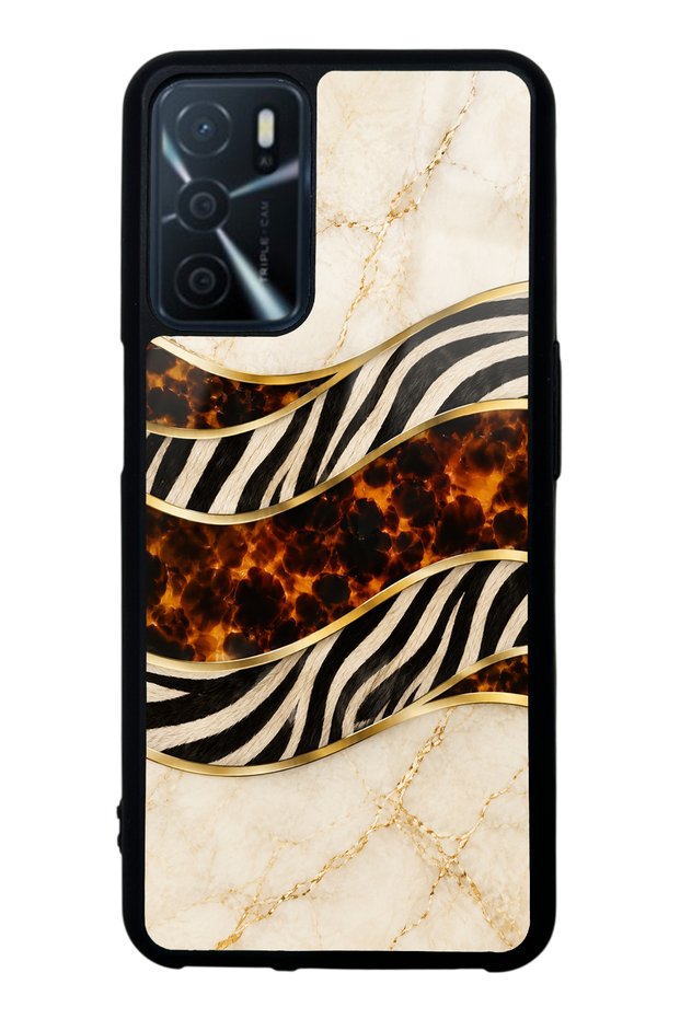 Oppo A16 Ivory Safari Design Glossy Phone Case