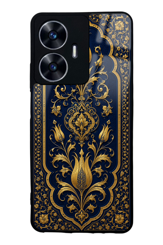 Realme C55 Sapphire Ottoman Gold Design Glossy Phone Case
