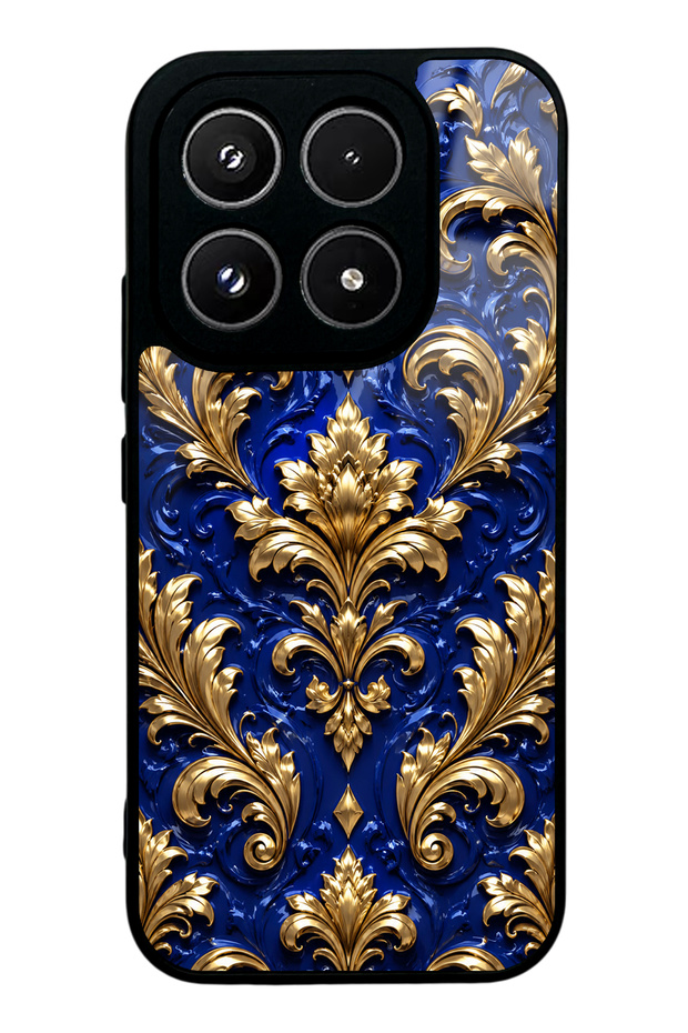 Xiaomi 17 Royal Sapphire Baroque Design Glossy Phone Case