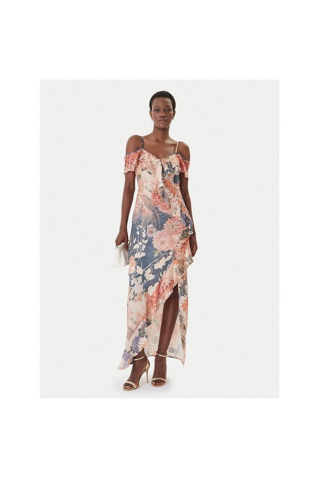 Rochie de seară damă W6GK02W1574 Multicoloră