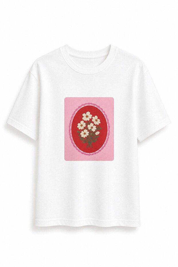 Rose Bloom T-Shirt White