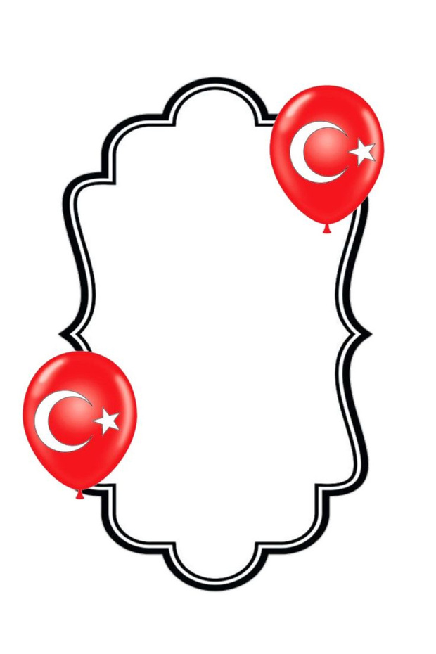 مجموعة ملصقات بتصميم العلم التركي (21×31 سم، مجموعة واحدة)