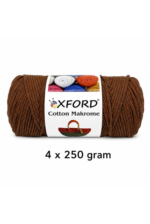 Cotton Macrame 4-Pack Package No:044 Brown