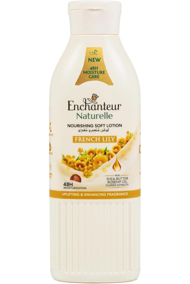 Naturelle Nourishing Soft Body Lotion, French Lily, 48H Moisture Care with Shea Butter & Sacha Inchi Oil, Uplifting Floral Fragrance, For All Skin Types, 250 ml