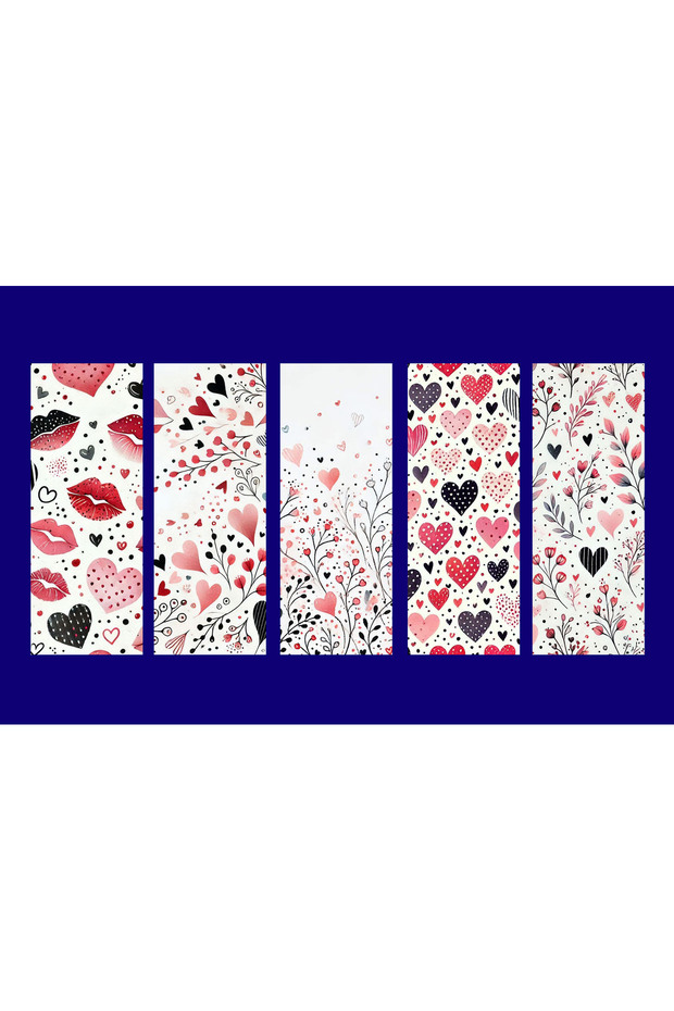Heart-Shaped Bookmark (4X12 cm 10 Pieces)