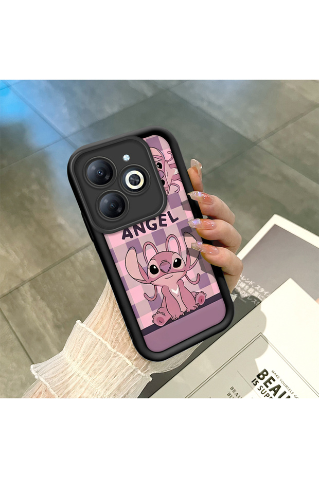 Tecno Spark 20/20C Compatible Black Silicone Case Shockproof with Camera Protection