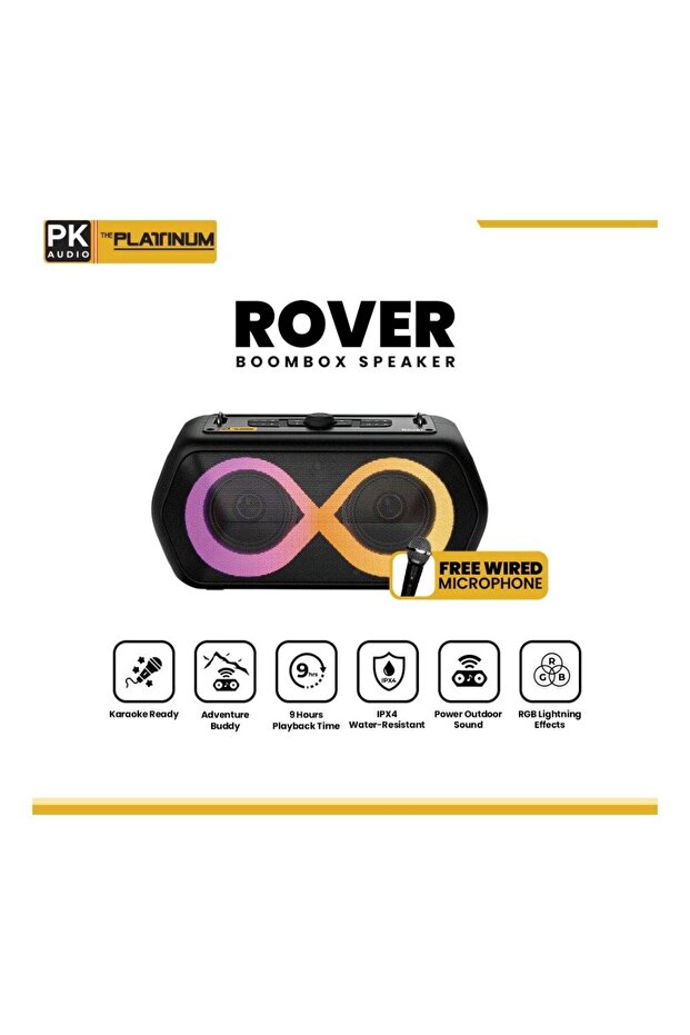 Rover Boombox Speaker Black