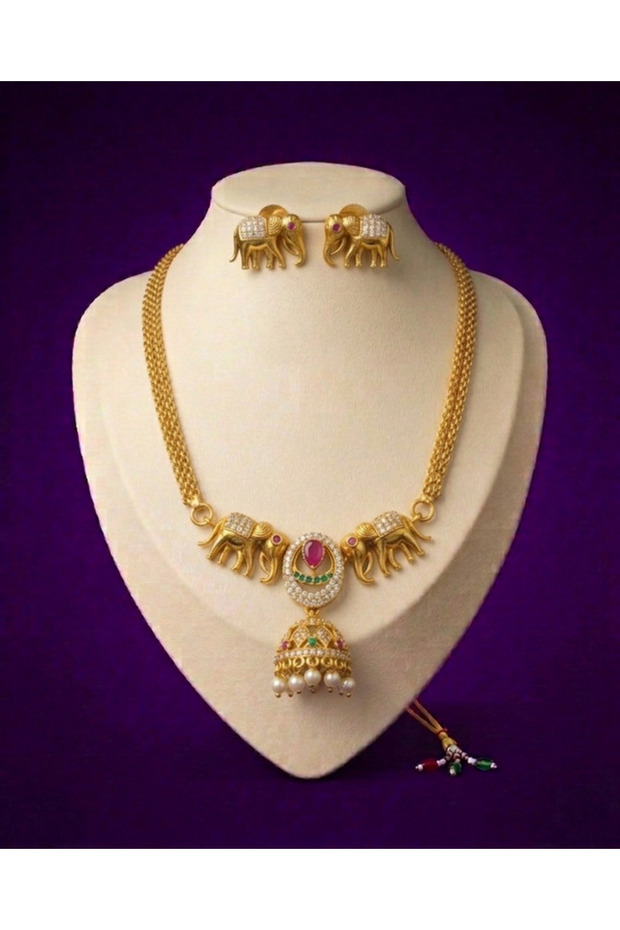 Antique Elephant Design Choker Set