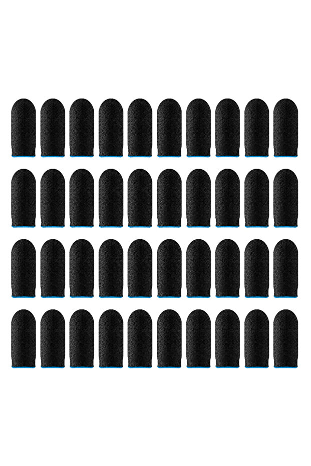 40PCS Blue 10-20 Pair Game Fingertip Gloves For PUBG Mobile Games Touch Screen Finger Cover Sweatpro