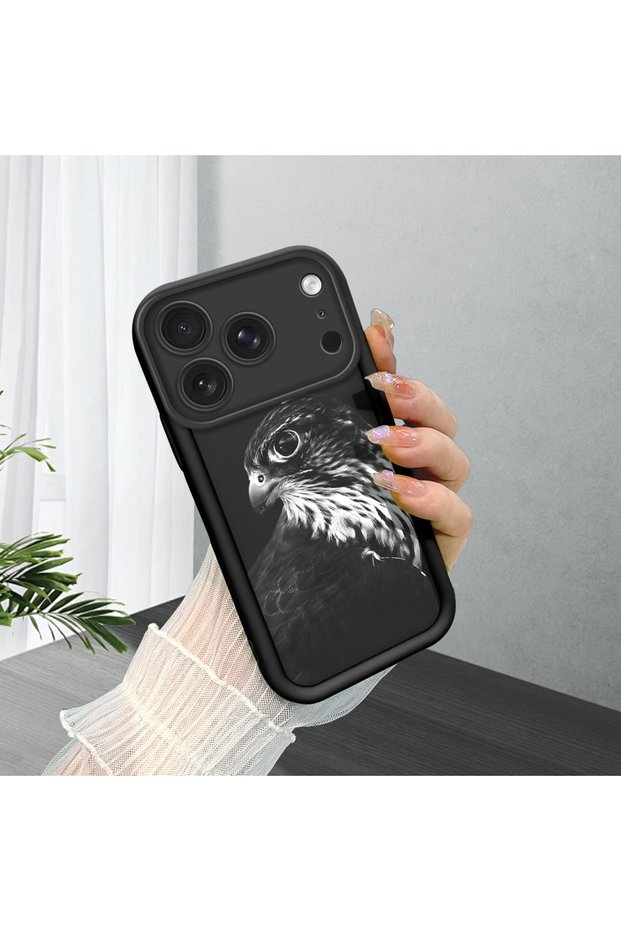 iPhone 17 Pro Compatible Black Silicone Case with Shockproof Camera Protection