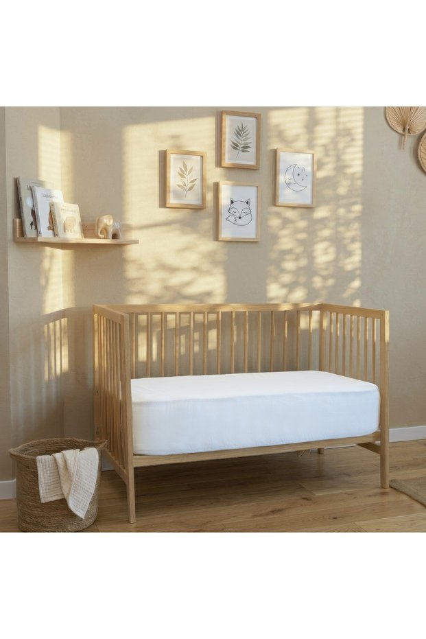 100% Cotton Elastic Baby Sheet | Mother's Side Crib, Park Bed | 40X90 Cm/50X90 Cm, 70X140/70X150 cm