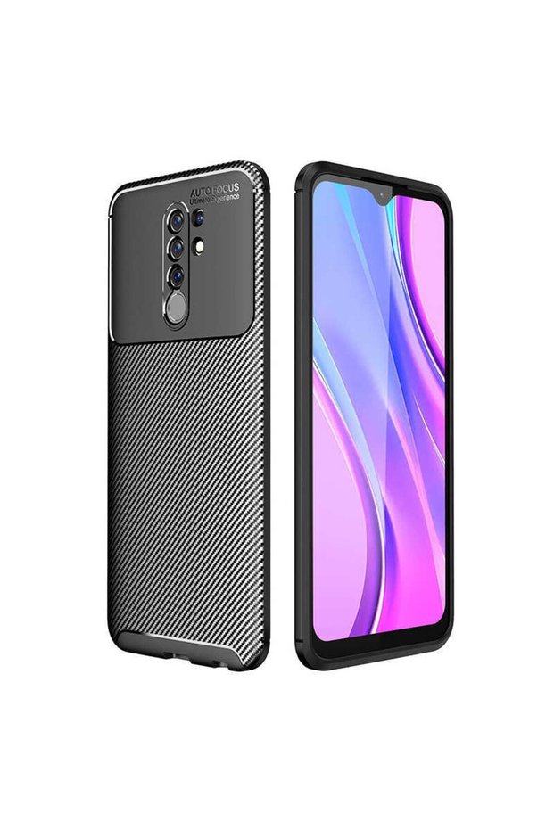 Case Carbon Design Cover for Xiaomi Redmi 9 Mobile Phone