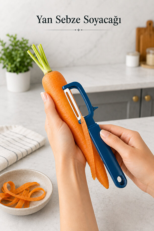Yan Vegetable Peeler Fruit and Vegetable Peeler with Stainless Steel Blade and Rotational Scraper