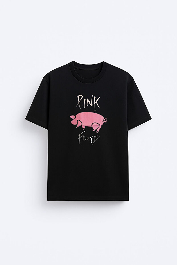 Pink Floyd Printed Cotton Black T-Shirt T-Shirt