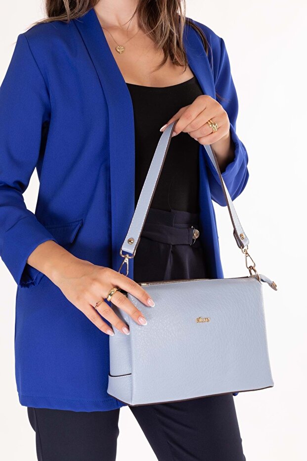 Women's Daily Hand and Shoulder Bag Ald.4584 Baby Blue