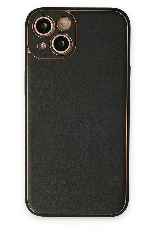 Aconcept iPhone 14 Plus Case Coco Leather Silicone Cover (223952) - Black