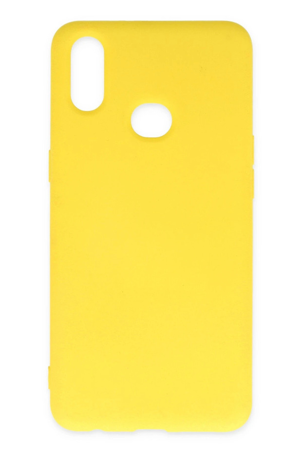 Aconcept Galaxy A10S Case Nano Inside Velvet Silicone (234139) - Yellow