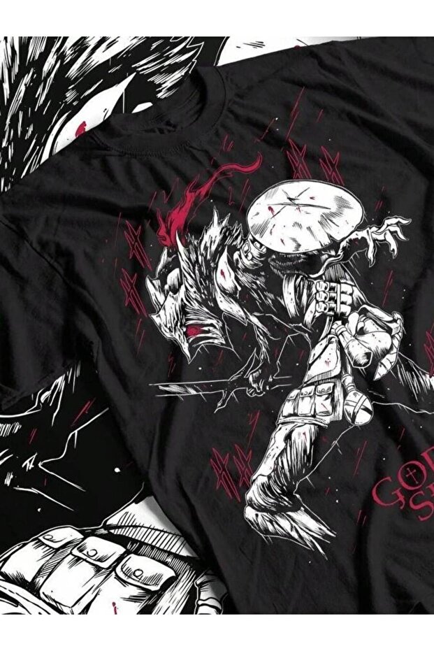 تي شيرت أسود من Goblin Slayer Knight هدية للمعجبين