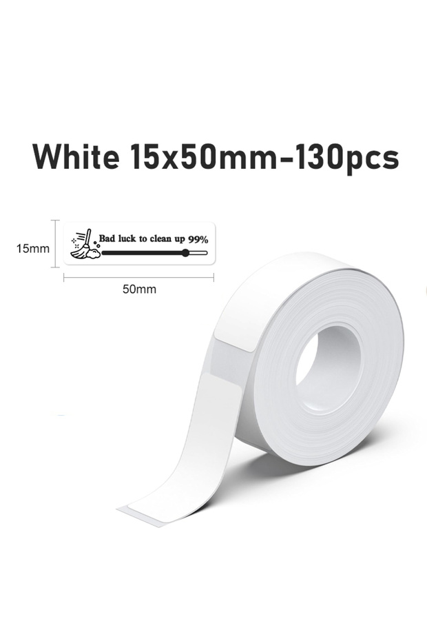 White 15x50mm Marklife P15 Label Stickers Thermal Label Tape Paper For Mini Thermal Printer Self-adh