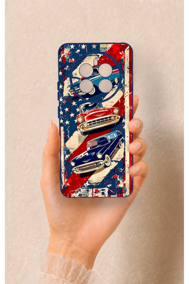 Realme 12 4g Compatible American Chevrolet Patterned Silicone Case
