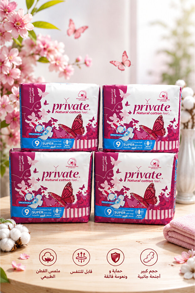 Sofy Sanitary Pads Big Wings Offer | 3 Packs X 9 Pads | All-Day Protection and Comfort - Large Winged Sanitary Pads (3 × 9 Pads)