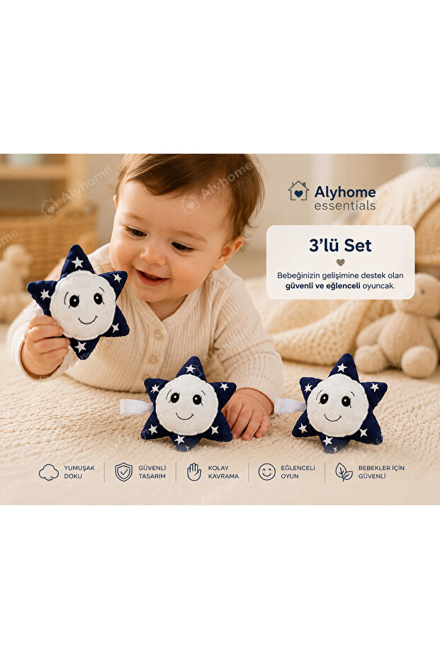 3-Piece Baby and Child Decorative Toy Set