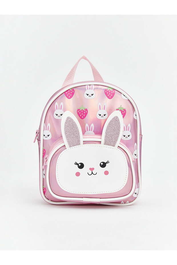 Nevavm Rabbit Printed Girls' Backpack with Difference