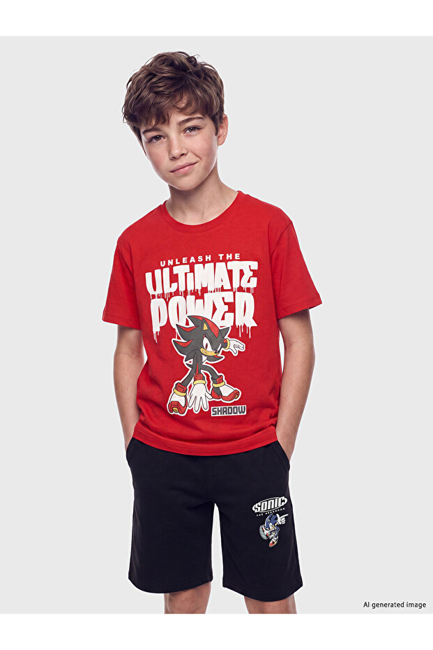 Original Sonic Printed Boys' T-Shirt