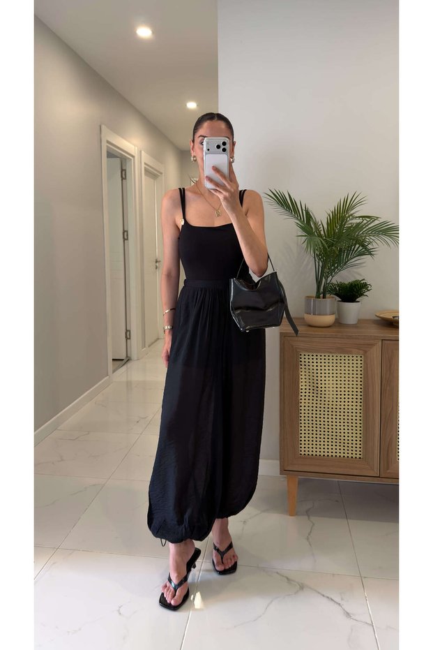 Sahara Black Shalwar Trousers