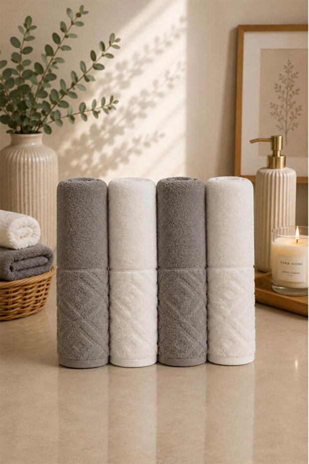 Lina Hammam Set 4 Pieces Gray - Light Powder