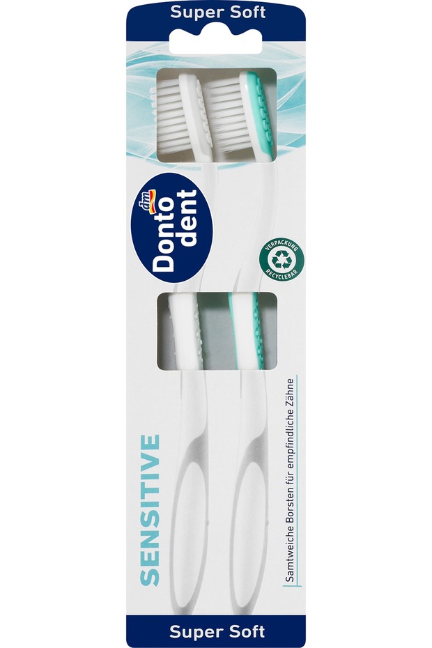 Periuță de dinți Sensitive super moale, 2 buc