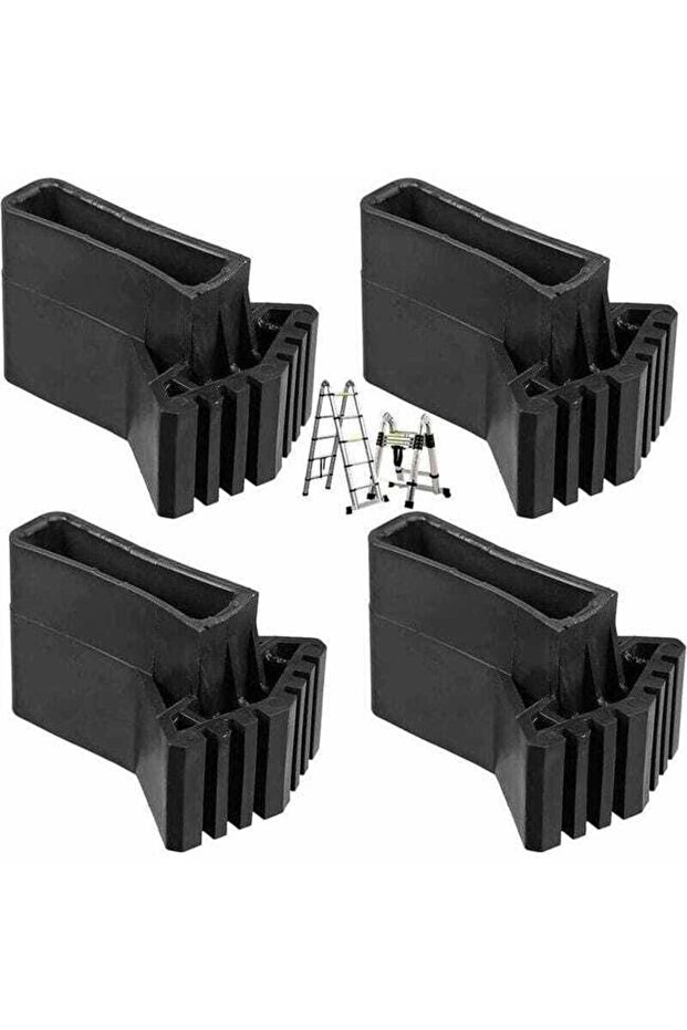 Replacement rubber feet for ladders - 4-pack, compatible with extension ladders