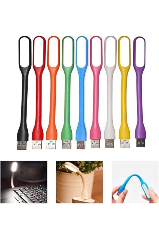 Flexible Mini USB LED Lights - 9-pack, suitable for laptops and computers