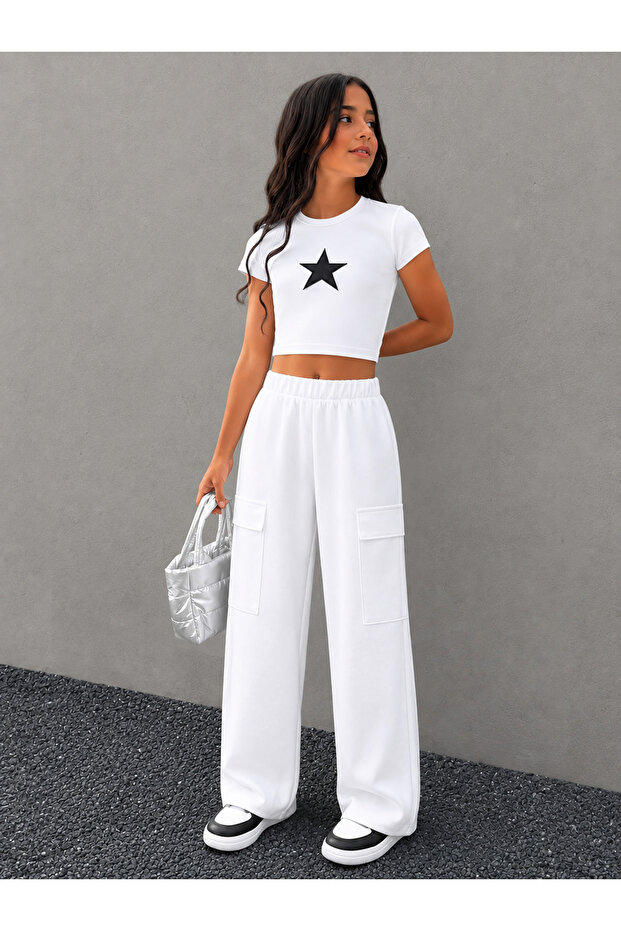 Cargo Pocket Sweatpants for Girls