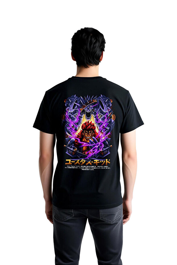 Captain Funny Anime Superhero Printed Men's T-Shirt