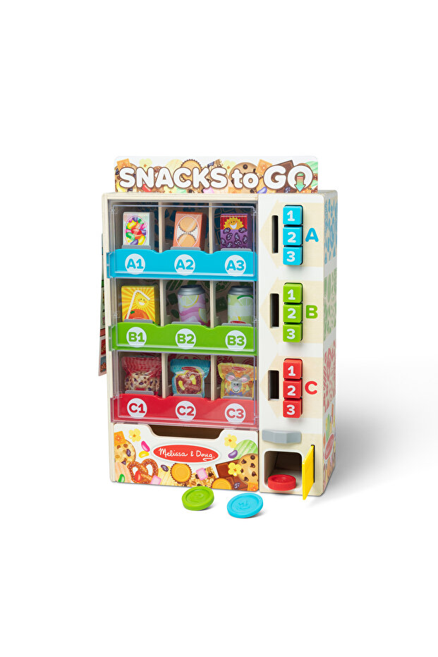 Sort, Stock, Select Wooden Vending Machine Play Set