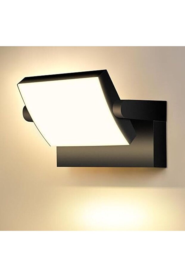350掳 rotating 12W waterproof LED wall light.