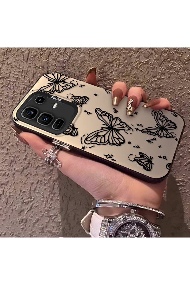 Infinix Note 50 Pro Plus Compatible Elegant Night Style Butterfly Case, Durable Protective Case