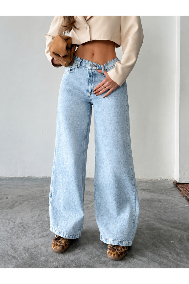 Full Fit Ice Denim/Jeans Wide Leg Jeans Pants